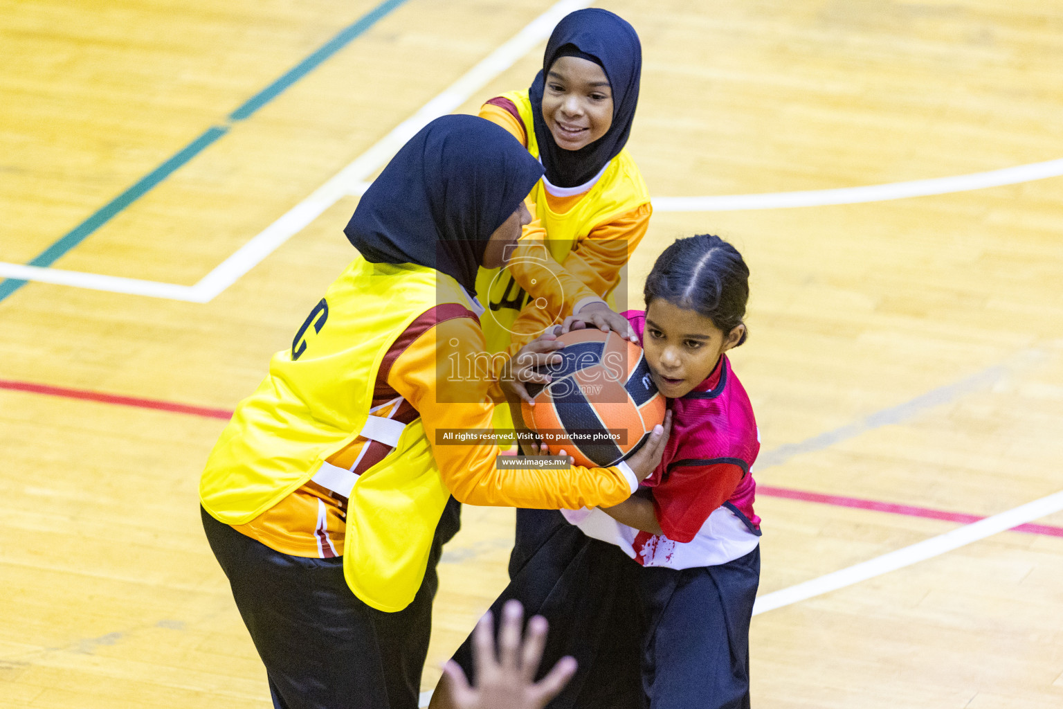 Day2 of 24th Interschool Netball Tournament 2023 was held in Social Center, Male', Maldives on 28th October 2023. Photos: Nausham Waheed / images.mv