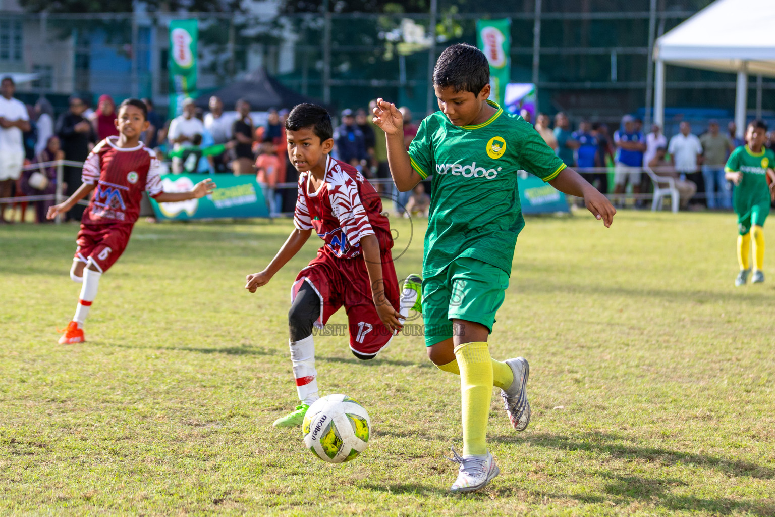 Day 2 of MILO Academy Championship 2025 was held on Friday, 14th February 2025 in Henveiru Stadium.
Photos: Mohamed Mahfooz Moosa / Images.mv