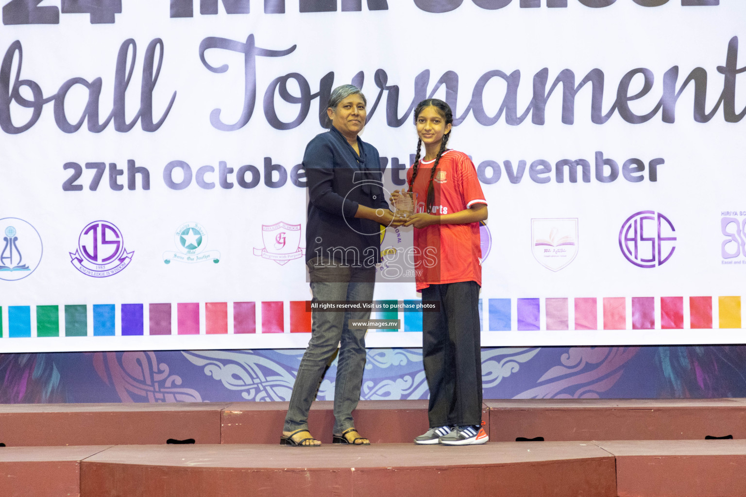 Final of 24th Interschool Netball Tournament 2023 was held in Social Center, Male', Maldives on 7th November 2023. Photos: Nausham Waheed / images.mv