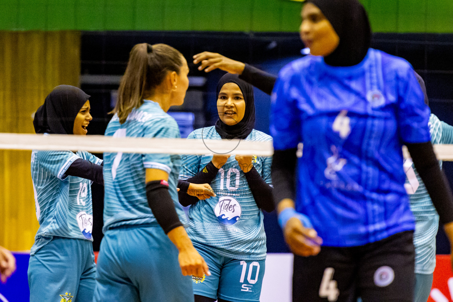 Club WAMCO vs Police Club in the final of National Volleyball Championship 2024 (women's division) was held in Social Center Indoor Hall on Thursday, 24th October 2024. Photos: Nausham Waheed/ images.mv