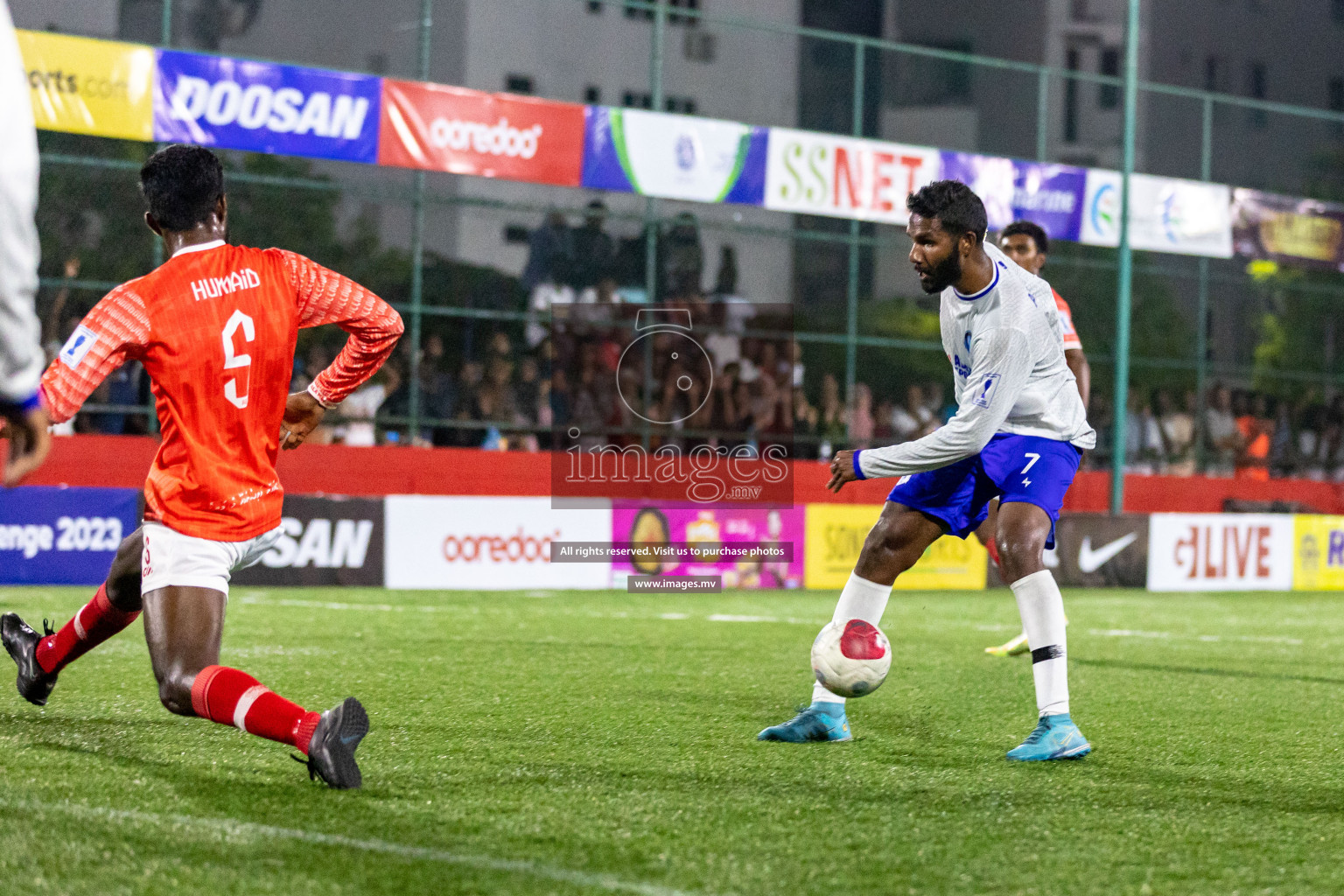 HA. Maarandhoo vs HA. Baarah in Day 6 of Golden Futsal Challenge 2023 on 10 February 2023 in Hulhumale, Male, Maldives