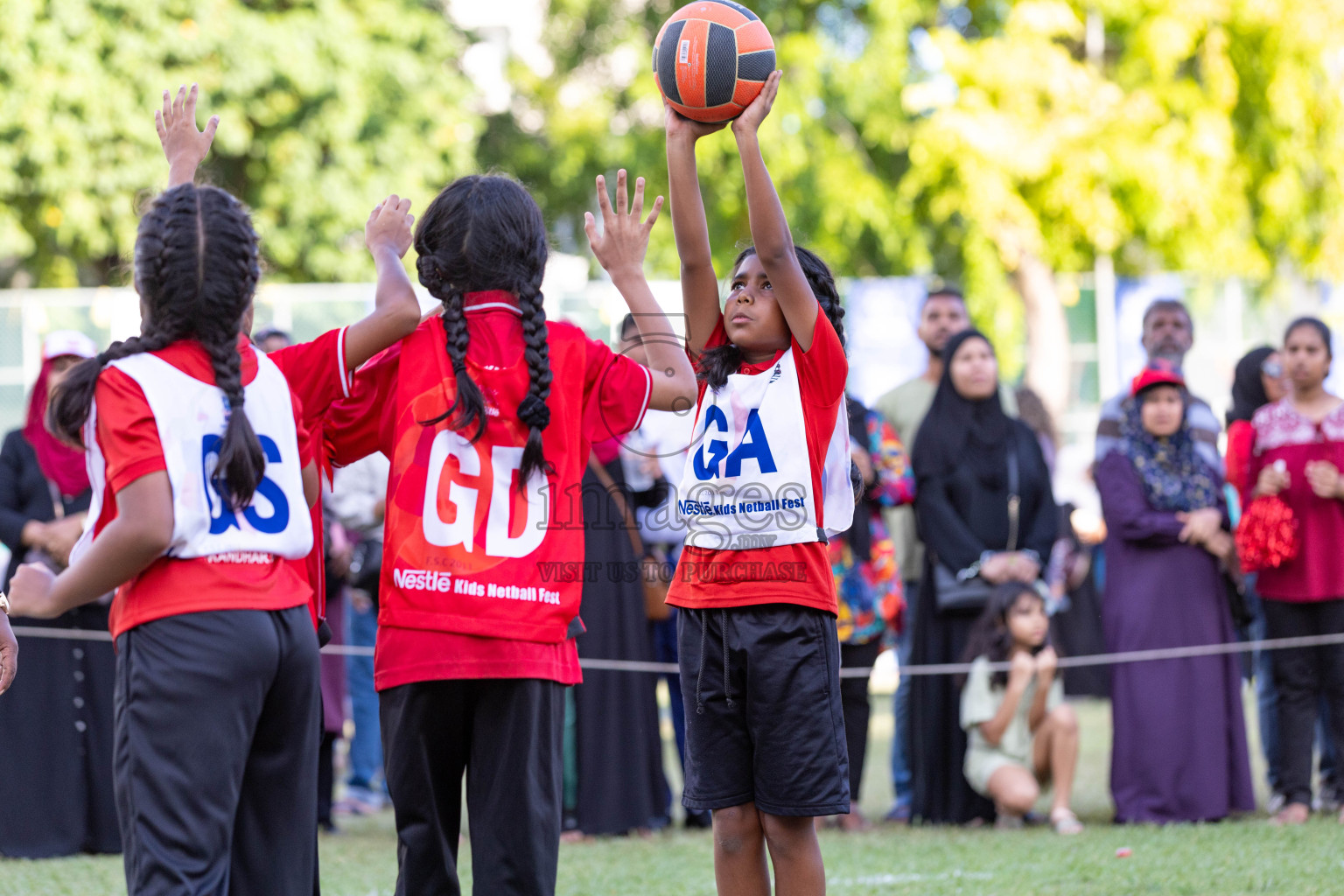 Day 3 of Nestle' Kids Netball Fiesta 2023 held in Henveyru Stadium, Male', Maldives on Saturday, 2nd December 2023. Photos by Nausham Waheed / Images.mv