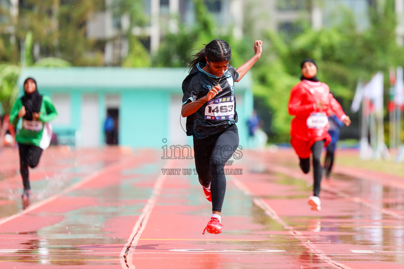 Day 1 of MWSC Interschool Athletics Championships 2024 held in Hulhumale Running Track, Hulhumale, Maldives on Saturday, 9th November 2024. 
Photos by: Ismail Thoriq, Hassan Simah / Images.mv