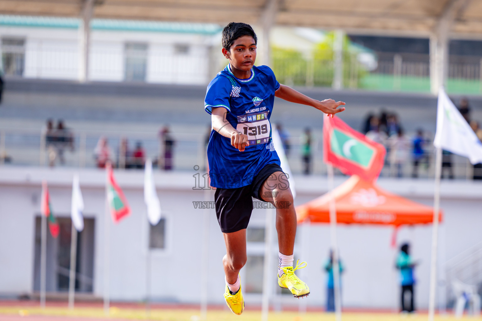 Day 3 of MWSC Interschool Athletics Championships 2024 held in Hulhumale Running Track, Hulhumale, Maldives on Monday, 11th November 2024. Photos by: Nausham Waheed / Images.mv