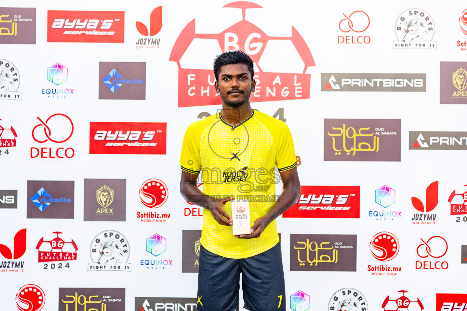 Nova SC vs Xephyrs in Day 5 of BG Futsal Challenge 2024 was held on Saturday, 16th March 2024, in Male', Maldives Photos: Nausham Waheed / images.mv