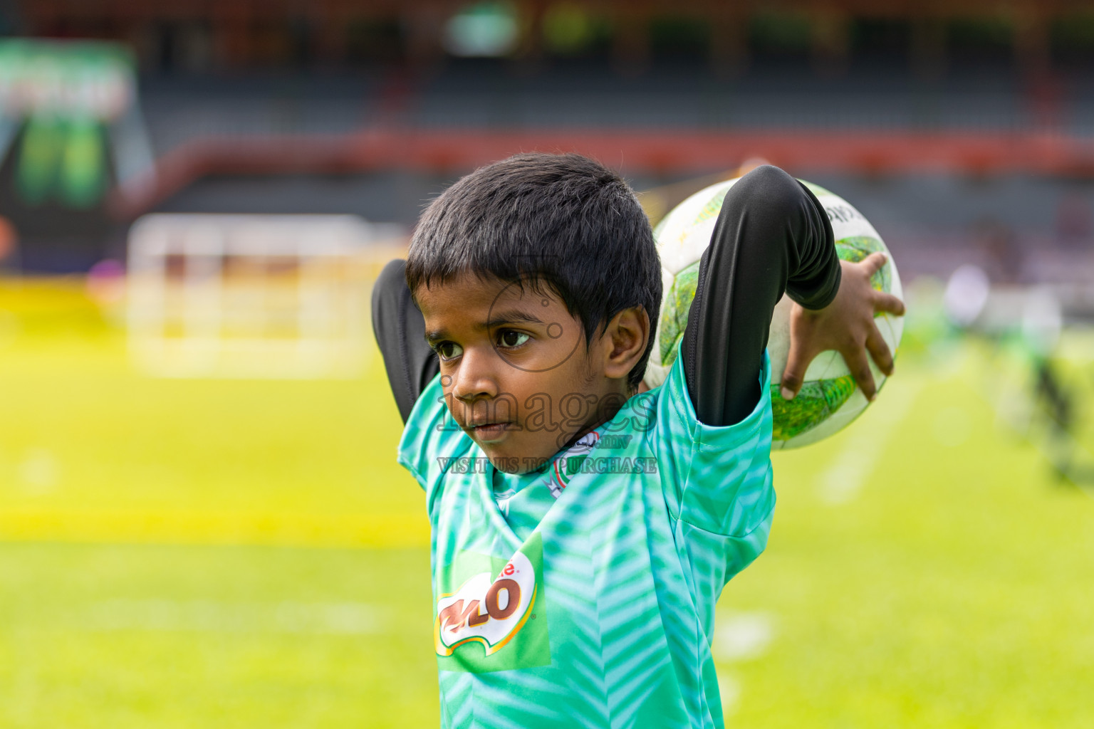 Day 2 of MILO Kids Football Fiesta was held at National Stadium in Male', Maldives on Saturday, 24th February 2024.