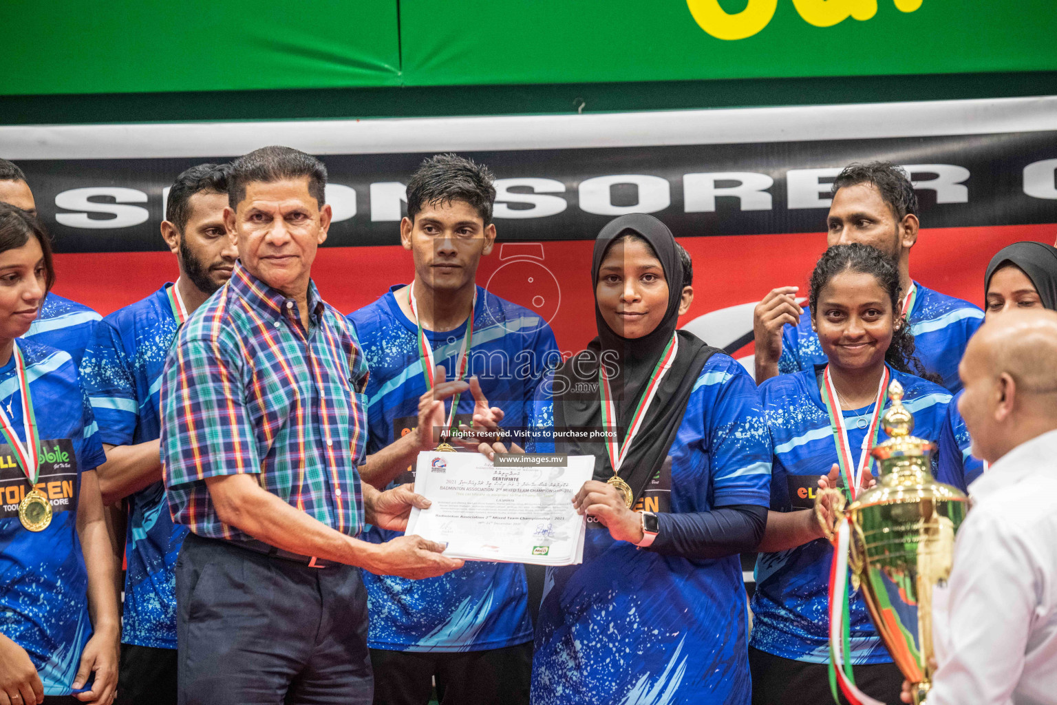 Final of Badminton association mixed group championship 2021 held in Male', Maldives Photos by Nausham Waheed