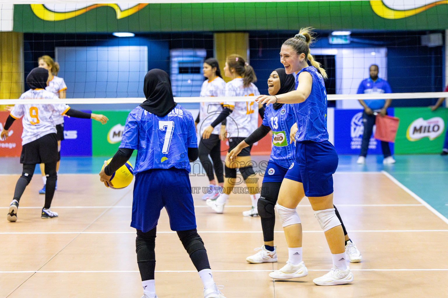Police Club vs Flexor Sports Club in Day 1 of National Volleyball League 2025 - Women's Division held in Male', Maldives on Saturday, 19th April 2025 at Social Center Indoor Hall Photos 
By: Hassan Simah / images.mv