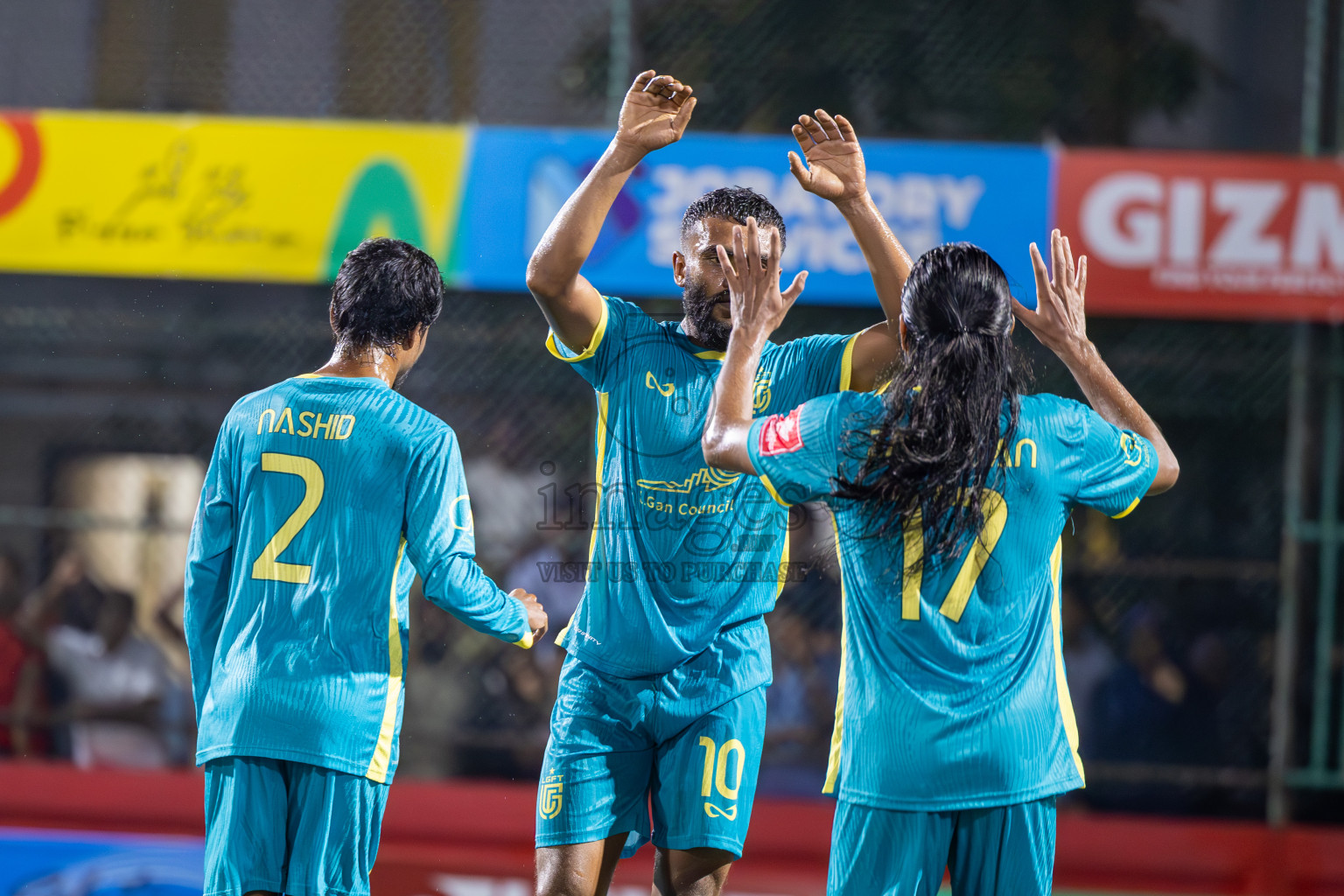 L Maavah VS L Gan in Day 8 of Golden Futsal Challenge 2025 was held on Sunday, 12th January 2025, in Hulhumale', Maldives
Photos: Ismail Thoriq / images.mv