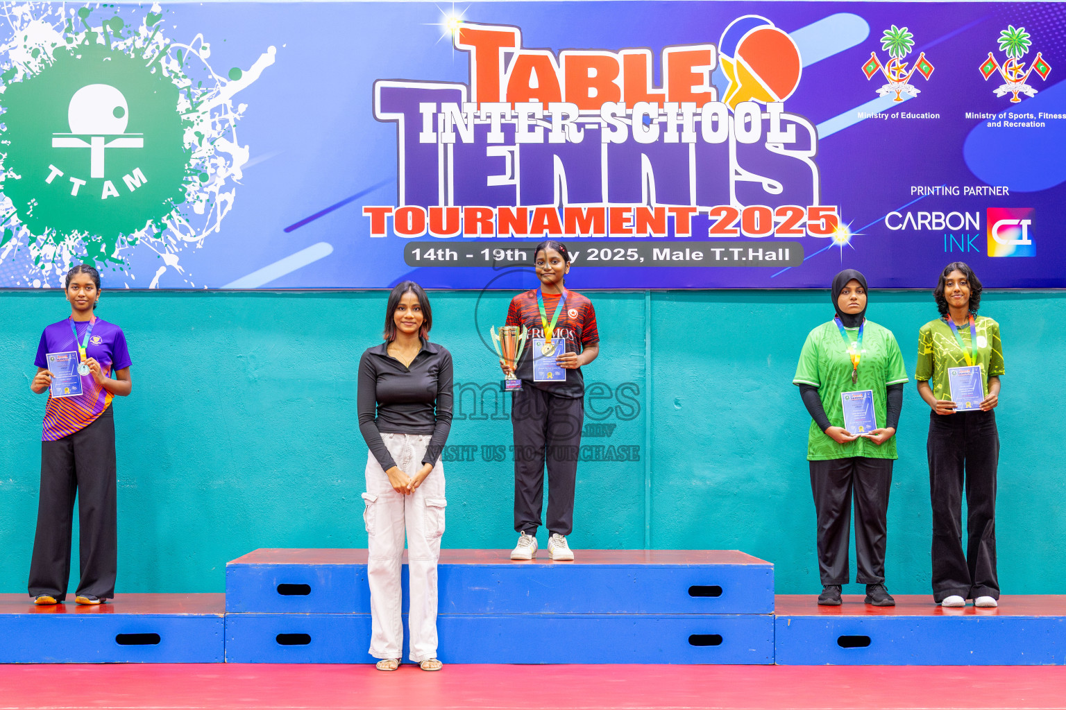 Day 8 of Interschool Table Tennis Tournament 2025 held at Male' TT Hall, Male', Maldives on Thursday, 22nd May 2025.
Photos by: Ismail Thoriq / images.mv