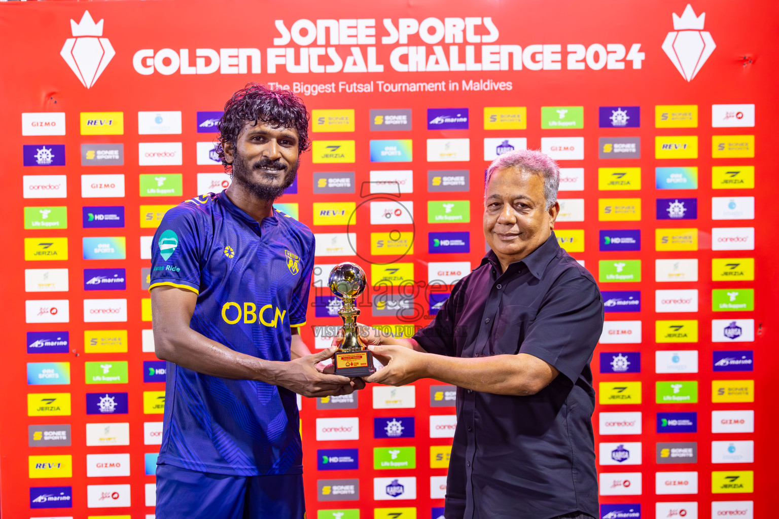 Th Thimarafushi vs B Eydhafushi in Quarter Finals of Golden Futsal Challenge 2024 which was held on Friday, 1st March 2024, in Hulhumale', Maldives Photos: Ismail Thoriq / images.mv