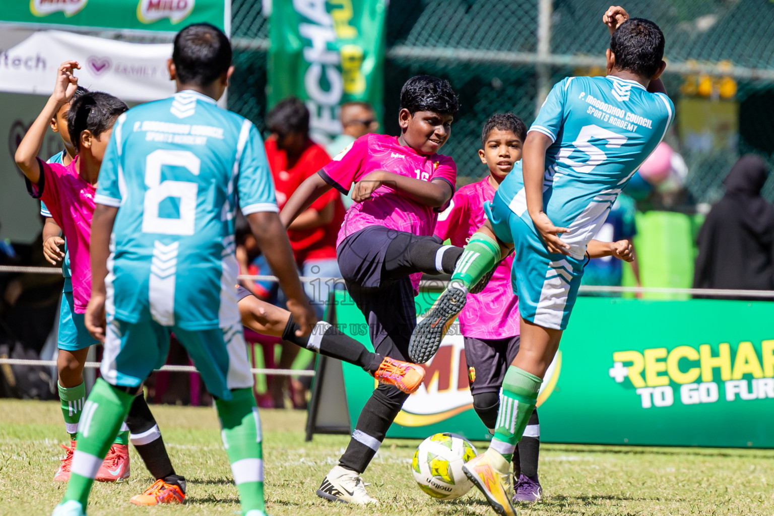 Day 2 of MILO Academy Championship 2025 (U-12) was held at Henveiru Stadium in Male', Maldives on Friday, 2nd May 2025. Photos: Nausham Waheed  / images.mv