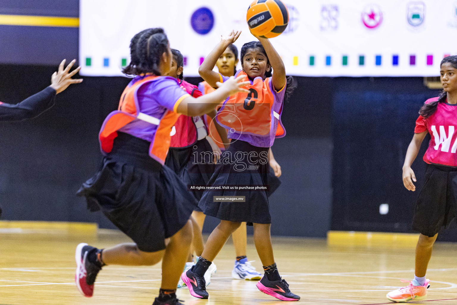 Day 11 of 24th Interschool Netball Tournament 2023 was held in Social Center, Male', Maldives on 6th November 2023. Photos: Nausham Waheed / images.mv