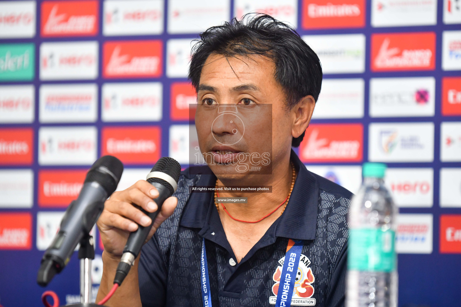 Maldives vs Bhutan in SAFF Championship 2023 held in Sree Kanteerava Stadium, Bengaluru, India, on Wednesday, 22nd June 2023. Photos: Nausham Waheed / images.mv