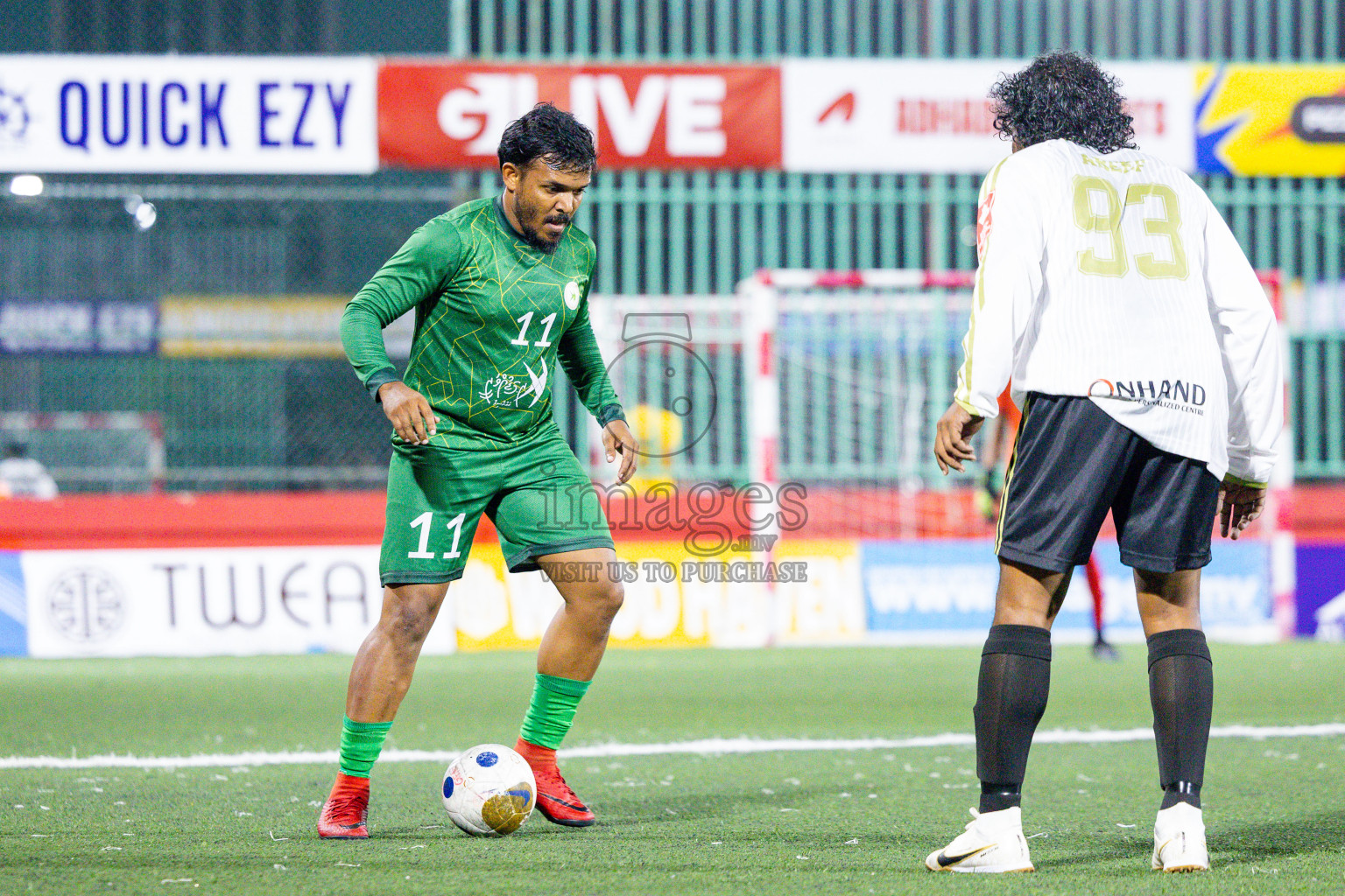 R Rasgetheemu vs R Maduvvari in Day 14 of Golden Futsal Challenge 2025 was held on Saturday, 18th January 2025, in Hulhumale', Maldives. Photos: Ismail Thoriq / images.mv