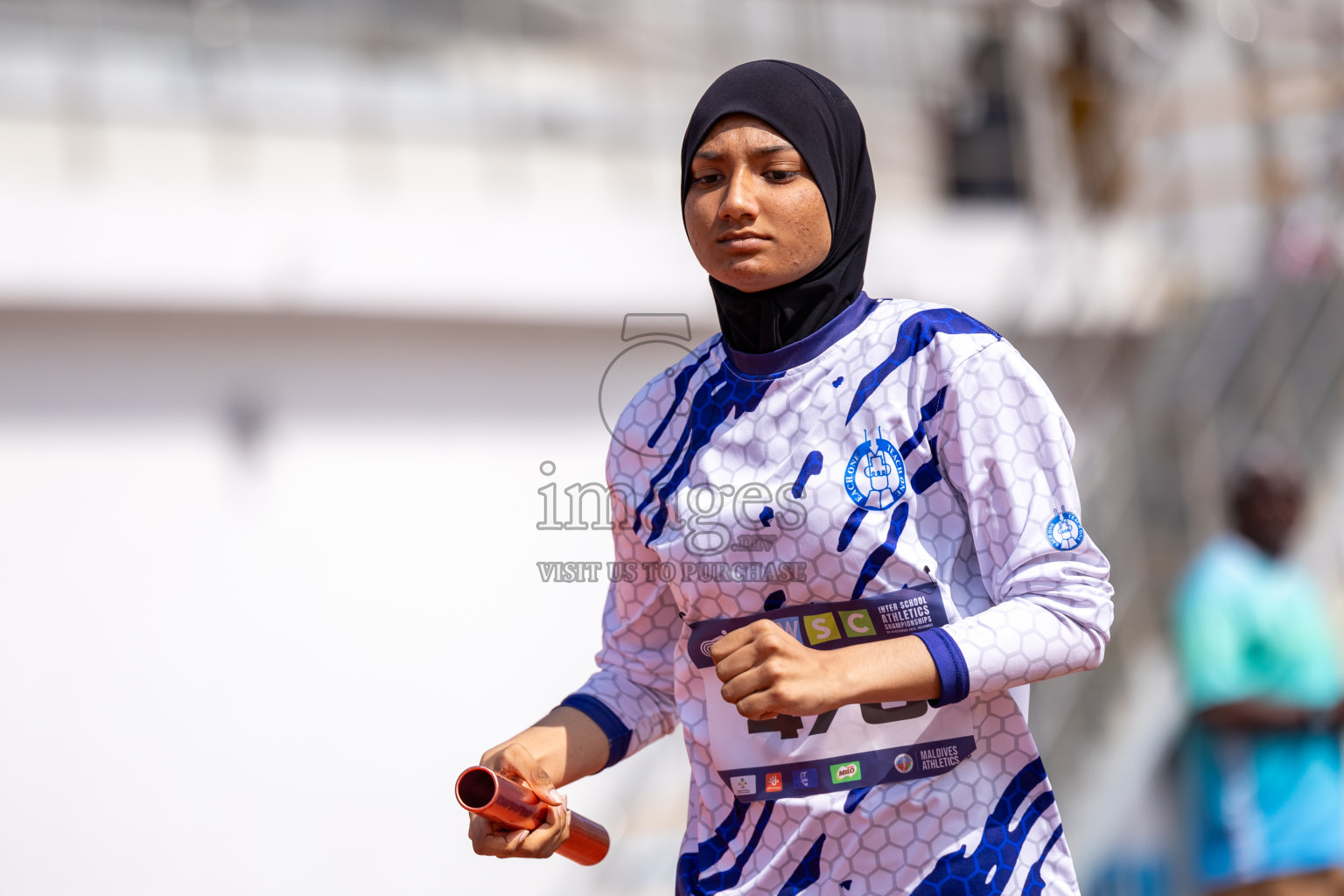 Day 6 of MWSC Interschool Athletics Championships 2024 held in Hulhumale Running Track, Hulhumale, Maldives on Thursday, 14th November 2024. Photos by: Ismail Thoriq / Images.mv