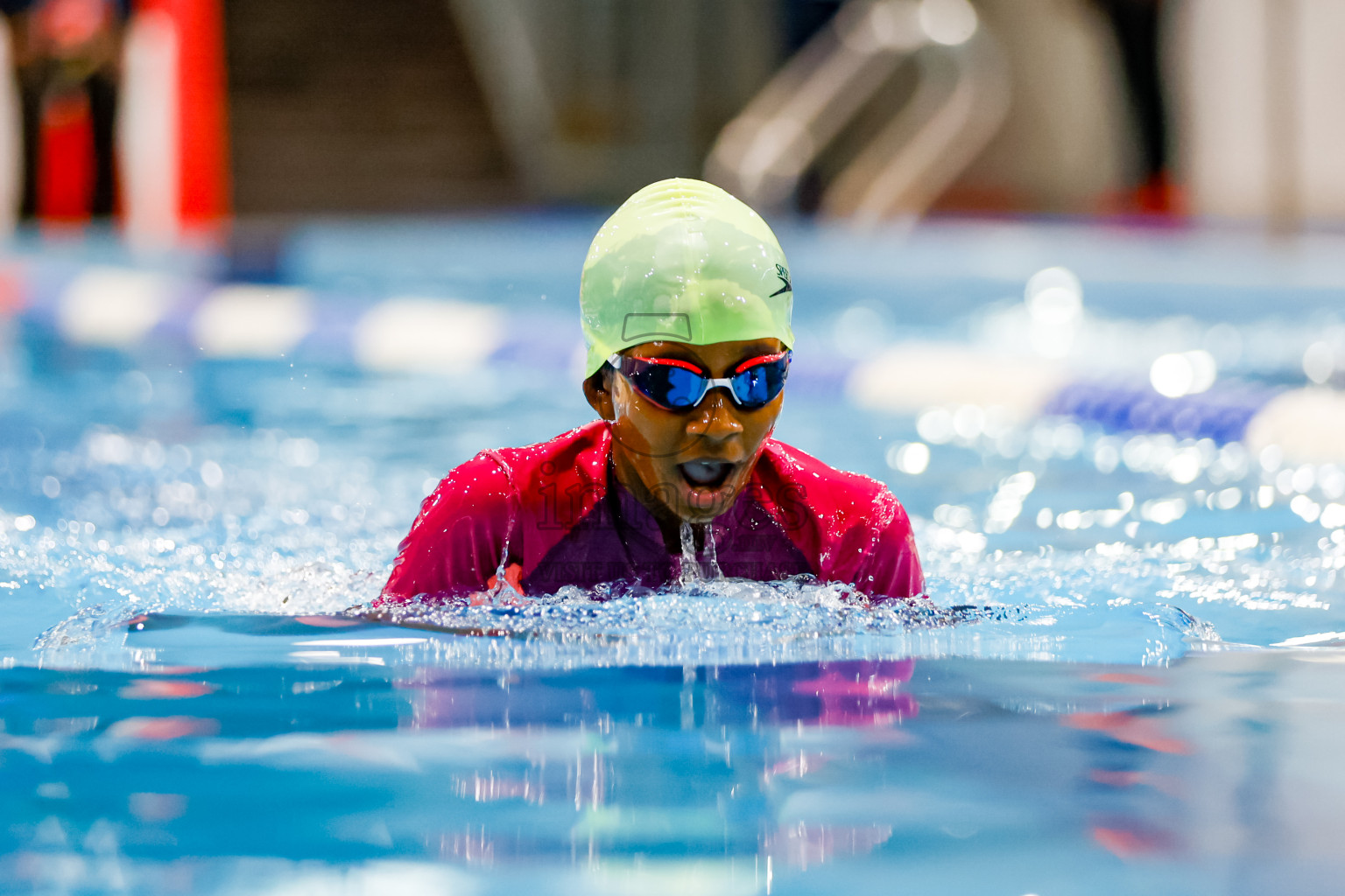 Day 4 of BML 6th National Kids Swimming Kids Festival 2025 held in Hulhumale', Maldives on Thursday, 6th November 2024. 
Photos: Hassan Simah / images.mv