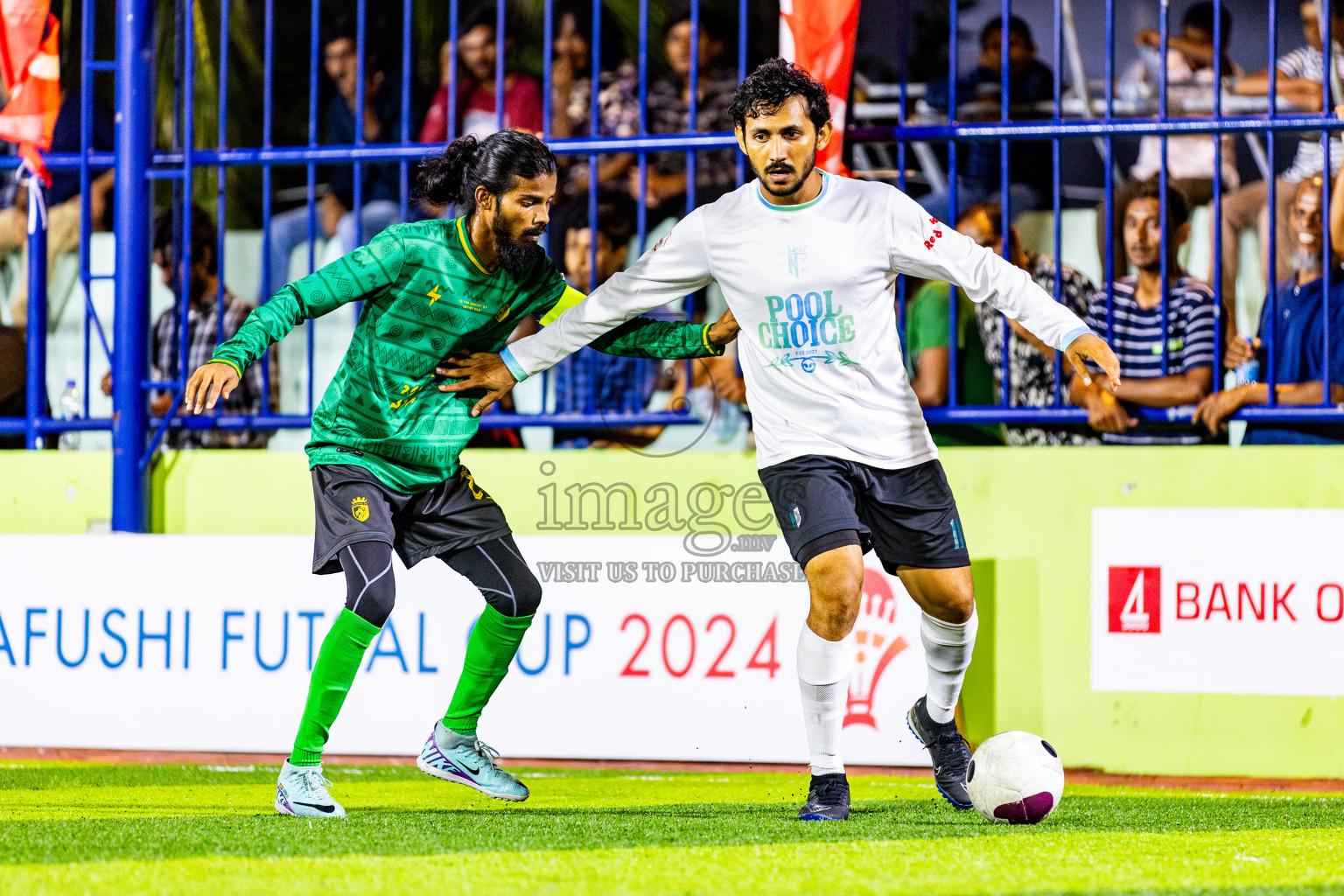 Muring FC vs Nala Brothers in Day 7 of Eydhafushi Futsal Cup 2024 was held on Sunday , 14th April 2024, in B Eydhafushi, Maldives Photos: Nausham Waheed / images.mv