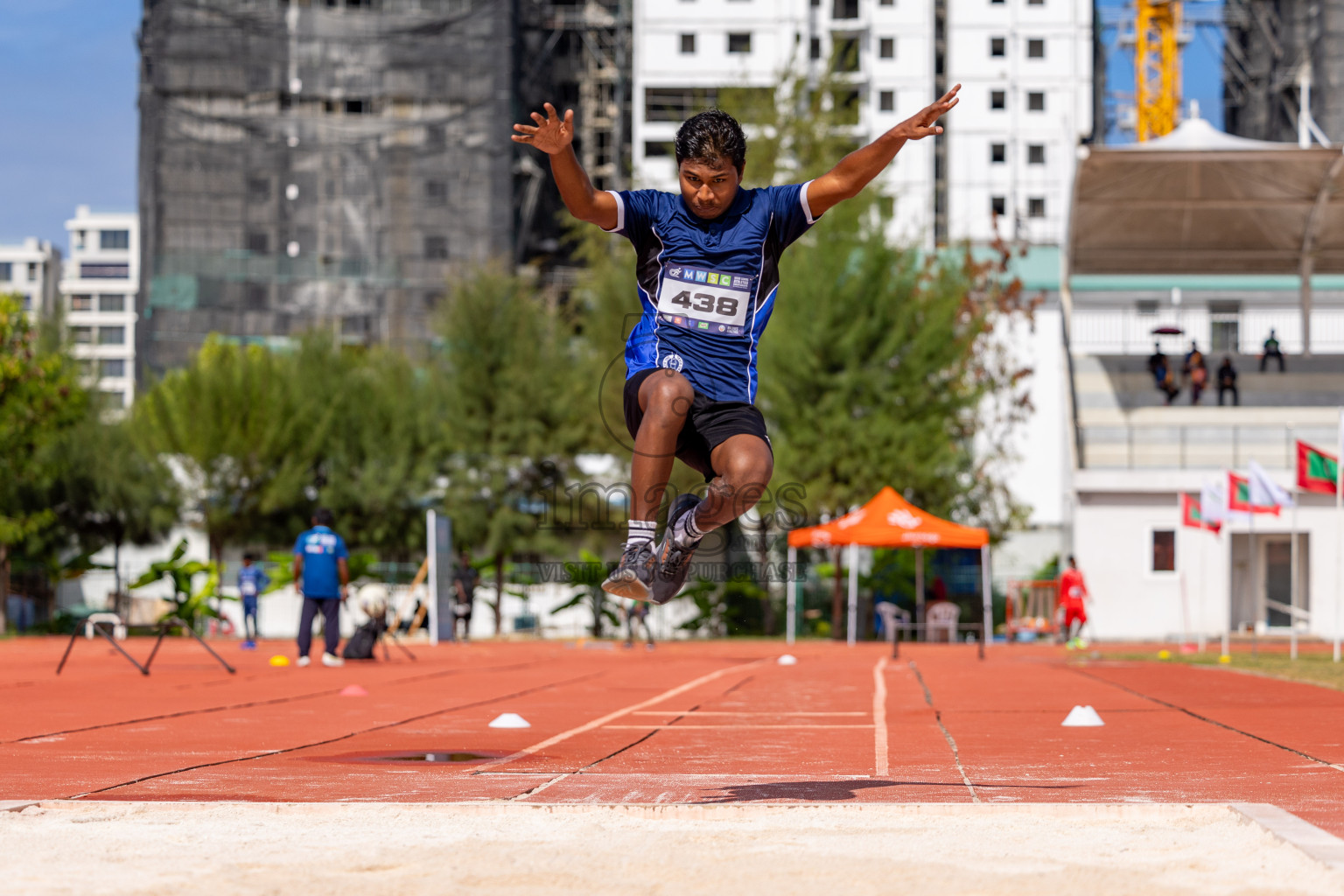 Day 2 of MWSC Interschool Athletics Championships 2024 held in Hulhumale Running Track, Hulhumale, Maldives on Sunday, 10th November 2024. 
Photos by:  Hassan Simah / Images.mv