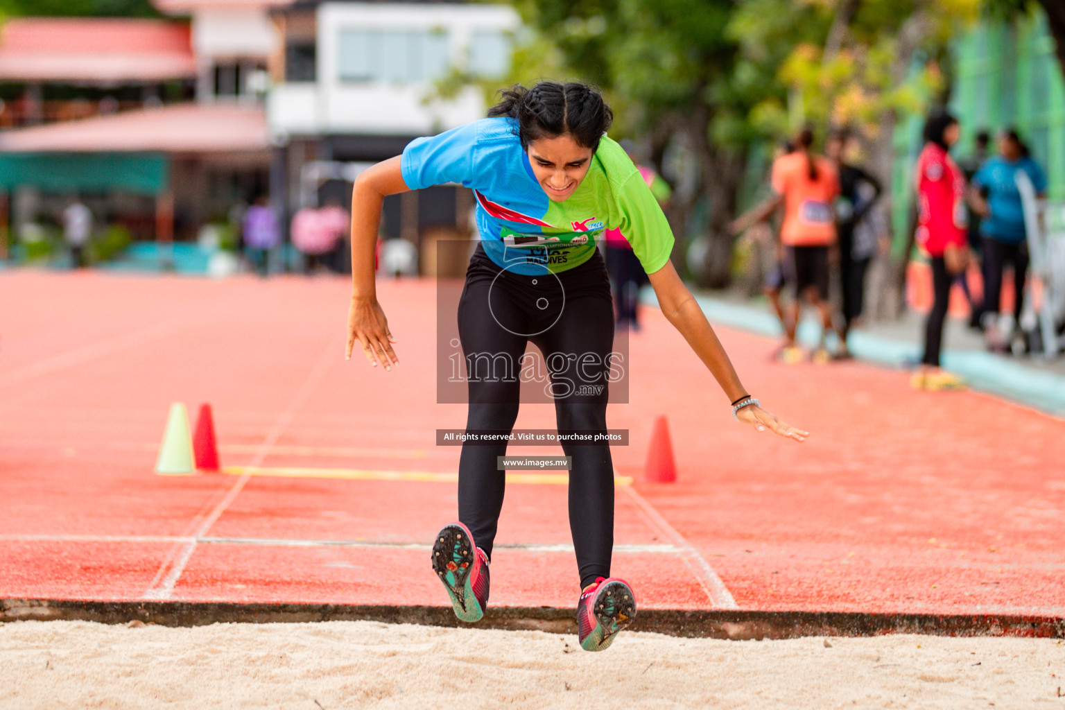 Day 2 of National Athletics Championship 2023 was held in Ekuveni Track at Male', Maldives on Friday, 24th November 2023. Photos: Hassan Simah / images.mv