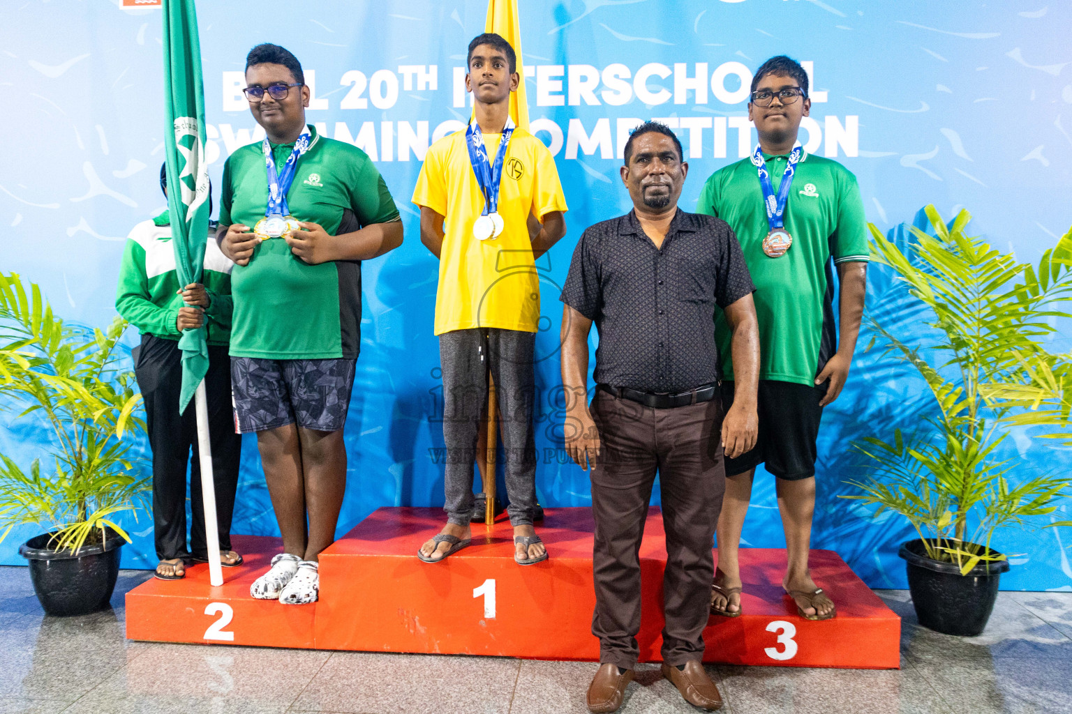 Day 4 of 20th Inter-school Swimming Competition 2024 held in Hulhumale', Maldives on Tuesday, 15th October 2024. Photos: Ismail Thoriq / images.mv