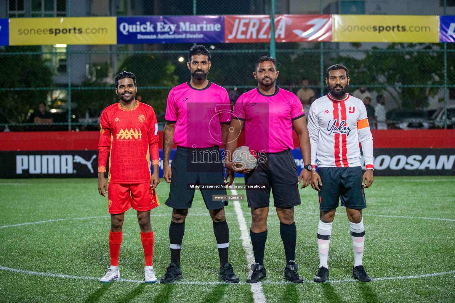 GA. Kondey vs GA. Kanduhulhudhoo in Day 2 of Golden Futsal Challenge 2023 on 06 February 2023 in Hulhumale, Male, Maldives