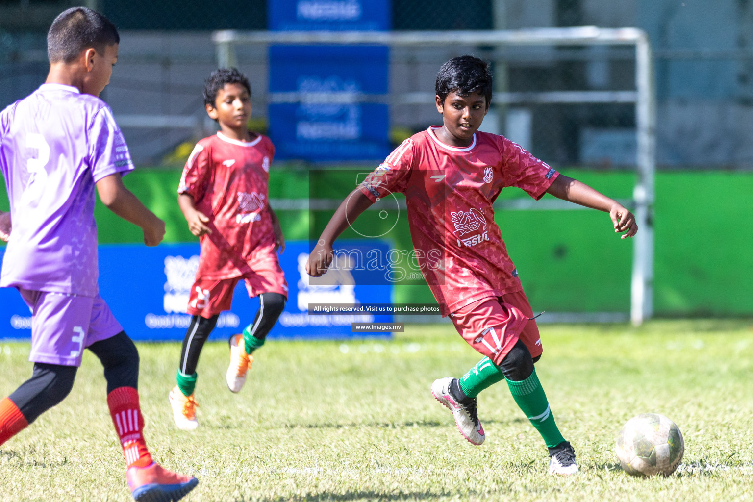 Day 3 of Nestle Kids Football Fiesta, held in Henveyru Football Stadium, Male', Maldives on Friday, 13th October 2023 Photos: Nausham Waheed/ images.mv