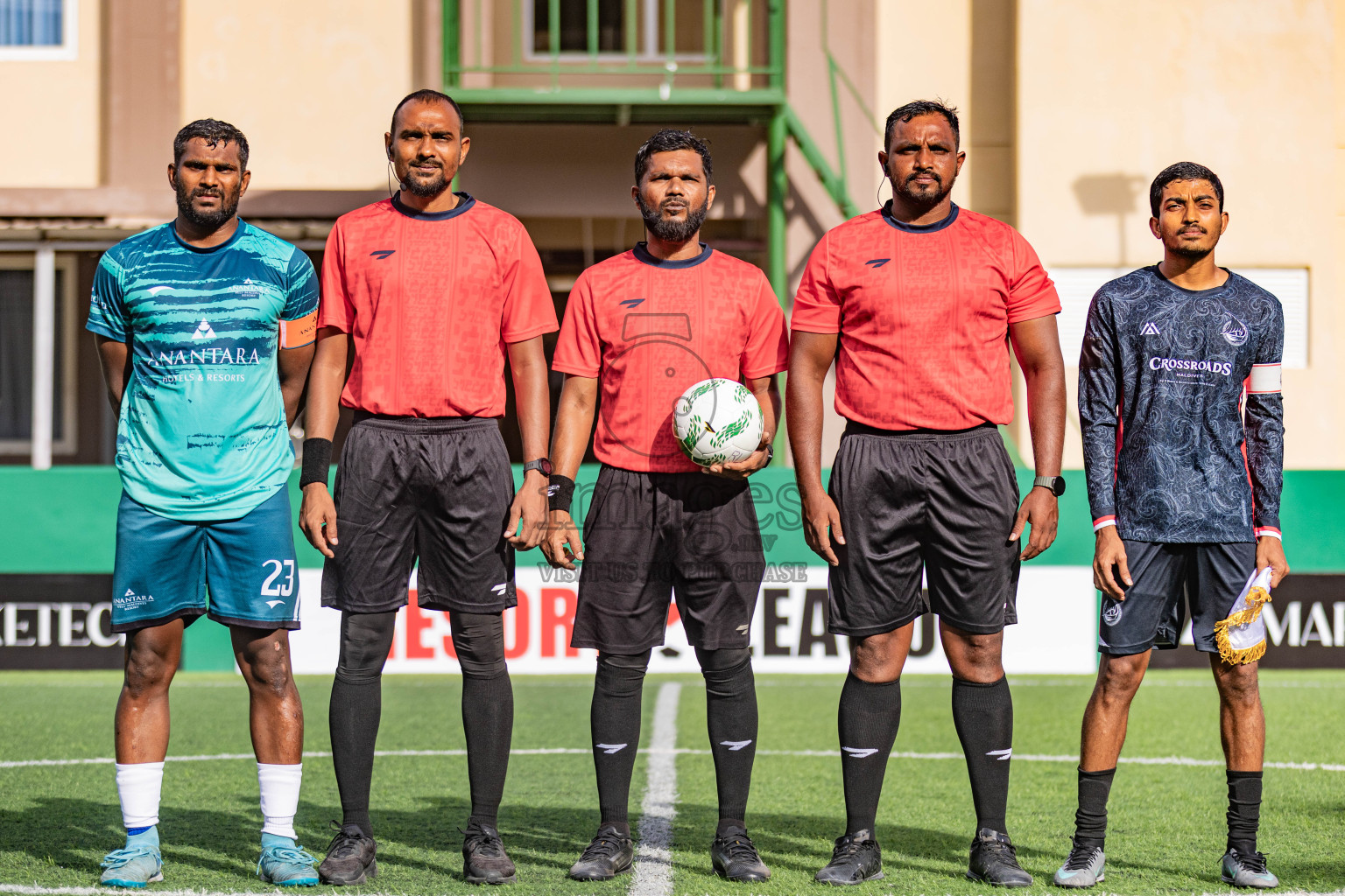 The Marina vs Anantara in Resort League 2025 (South Male Zone) was held on Sunday, 28th September 2025 in Crossroads's Maldives, Photos: Areef Adam / images.mv