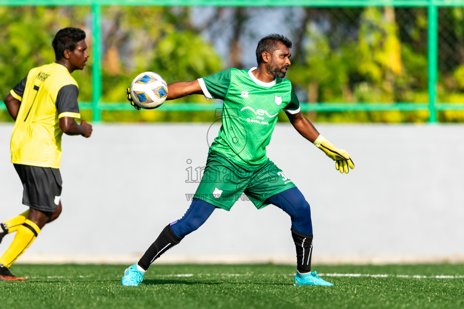 Kanmathi Juniors vs Furious SC from Manadhoo Council Cup 2024 in N Manadhoo Maldives on Monday, 19th February 2023. Photos: Nausham Waheed / images.mv