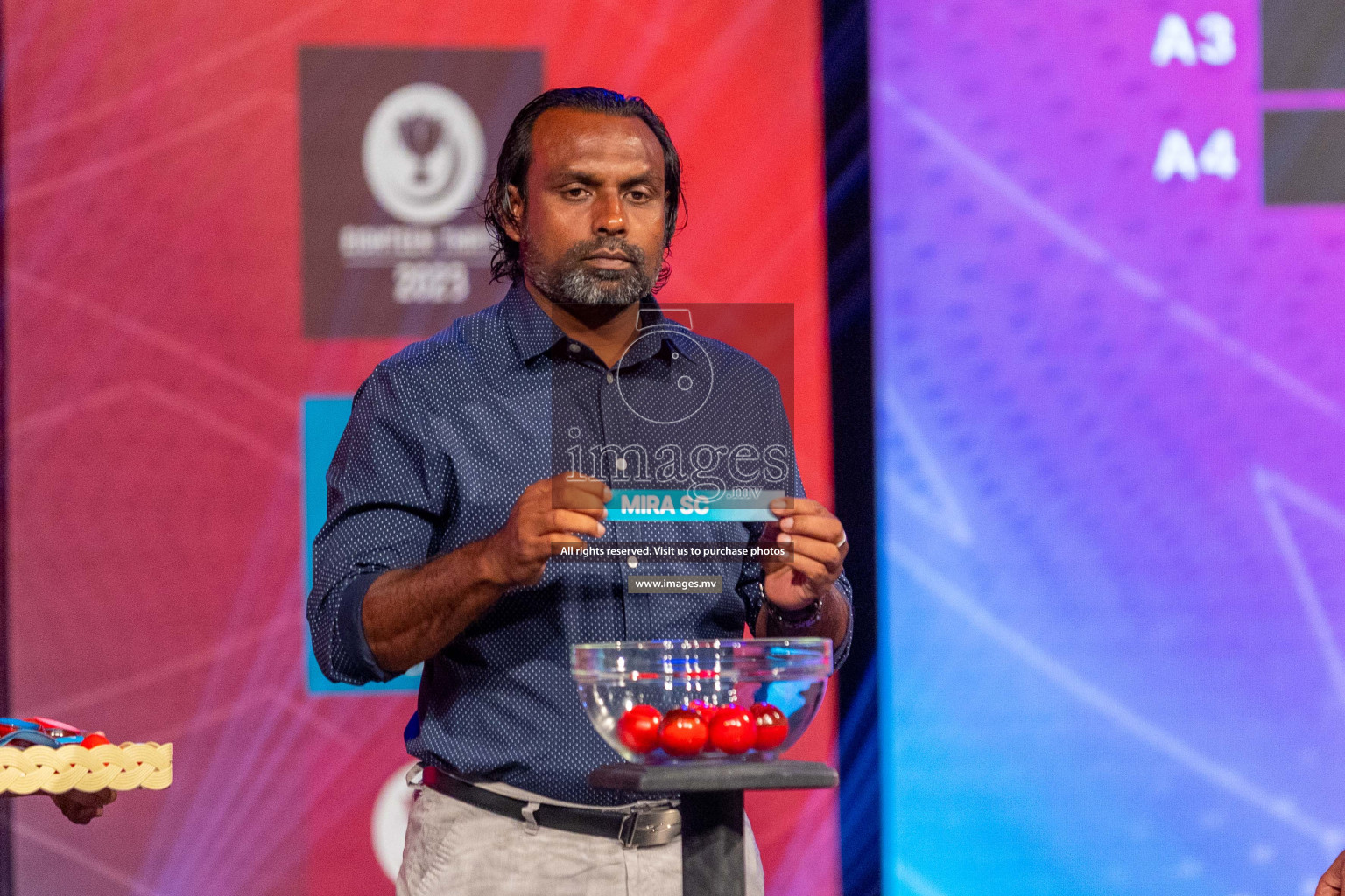 Draw ceremony of Club Maldives 2023 was held on Thursday, 6th July 2023 at PSM Studio in Male', Maldives.  Photos: Ismail Thoriq / images.mv