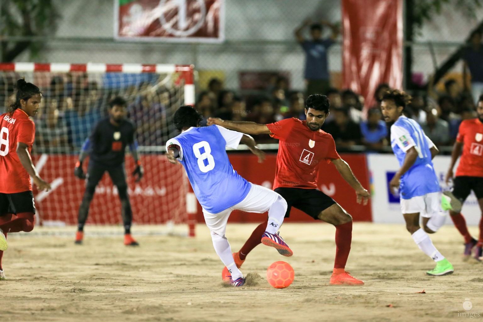 Opening matches of Club Maldives Cup 2017 and 18/30 Womens Futsal Fiesta in Male', Maldives, Saturday, April 8, 2017.(Images.mv Photo/ Hussain Sinan). 
