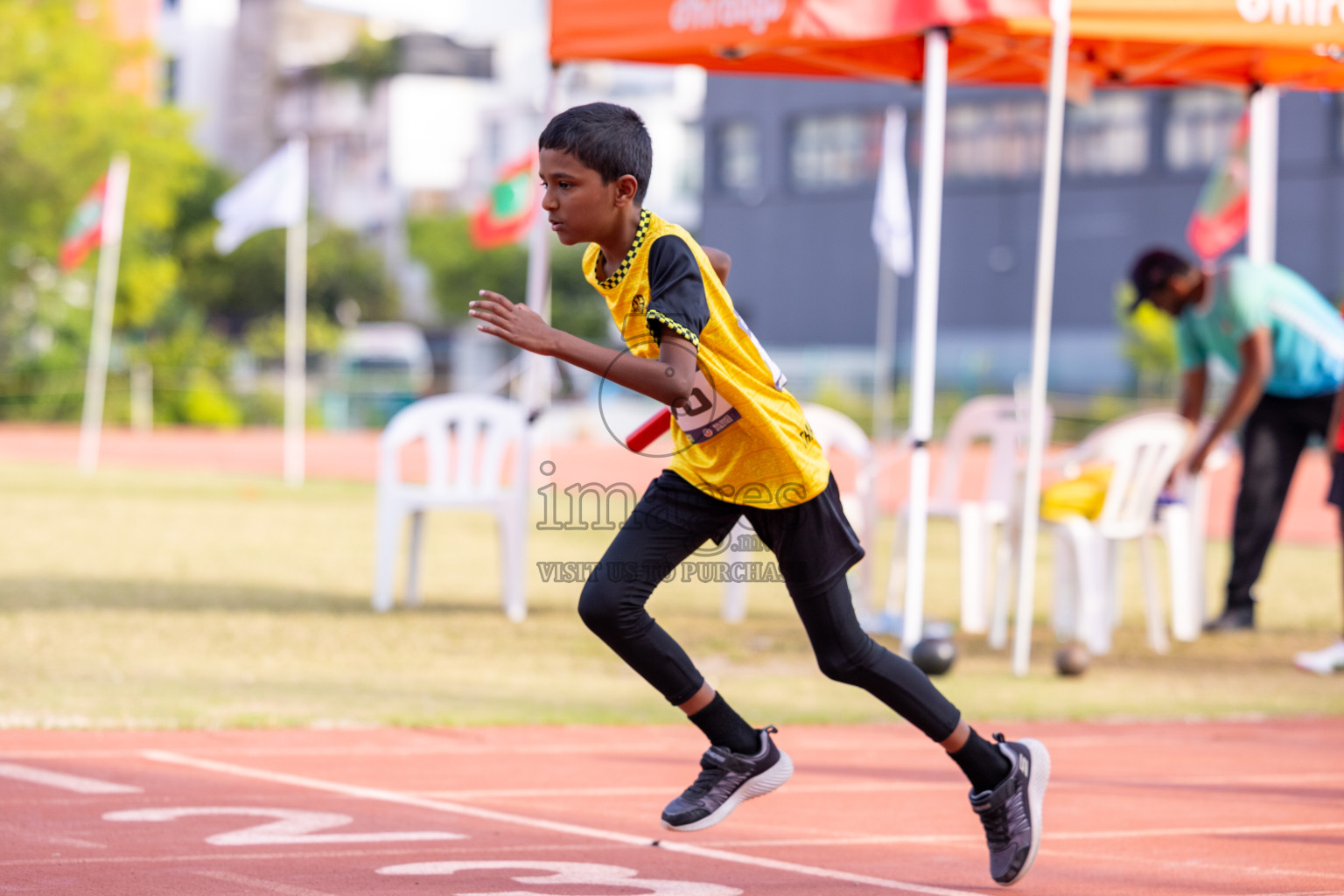 Day 5 of MWSC Interschool Athletics Championships 2024 held in Hulhumale Running Track, Hulhumale, Maldives on Wednesday, 13th November 2024. Photos by: Ismail Thoriq / Images.mv