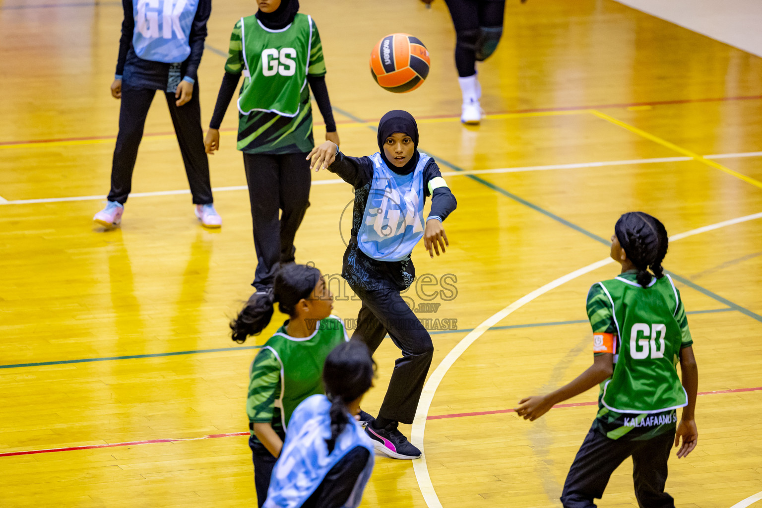 Day 6 of 25th Inter-School Netball Tournament was held in Social Center at Male', Maldives on Thursday, 15th August 2024. Photos: Nausham Waheed / images.mv