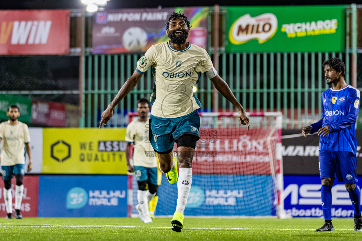 Team Naivaadhoo vs Mylo City Sports Club in Kings Cup of Club Maldives Cup 2025 held in Rehendi Futsal Ground, Hulhumale', Maldives on Monday, 1st September 2025. Photos: Areef, Yasna / images.mv