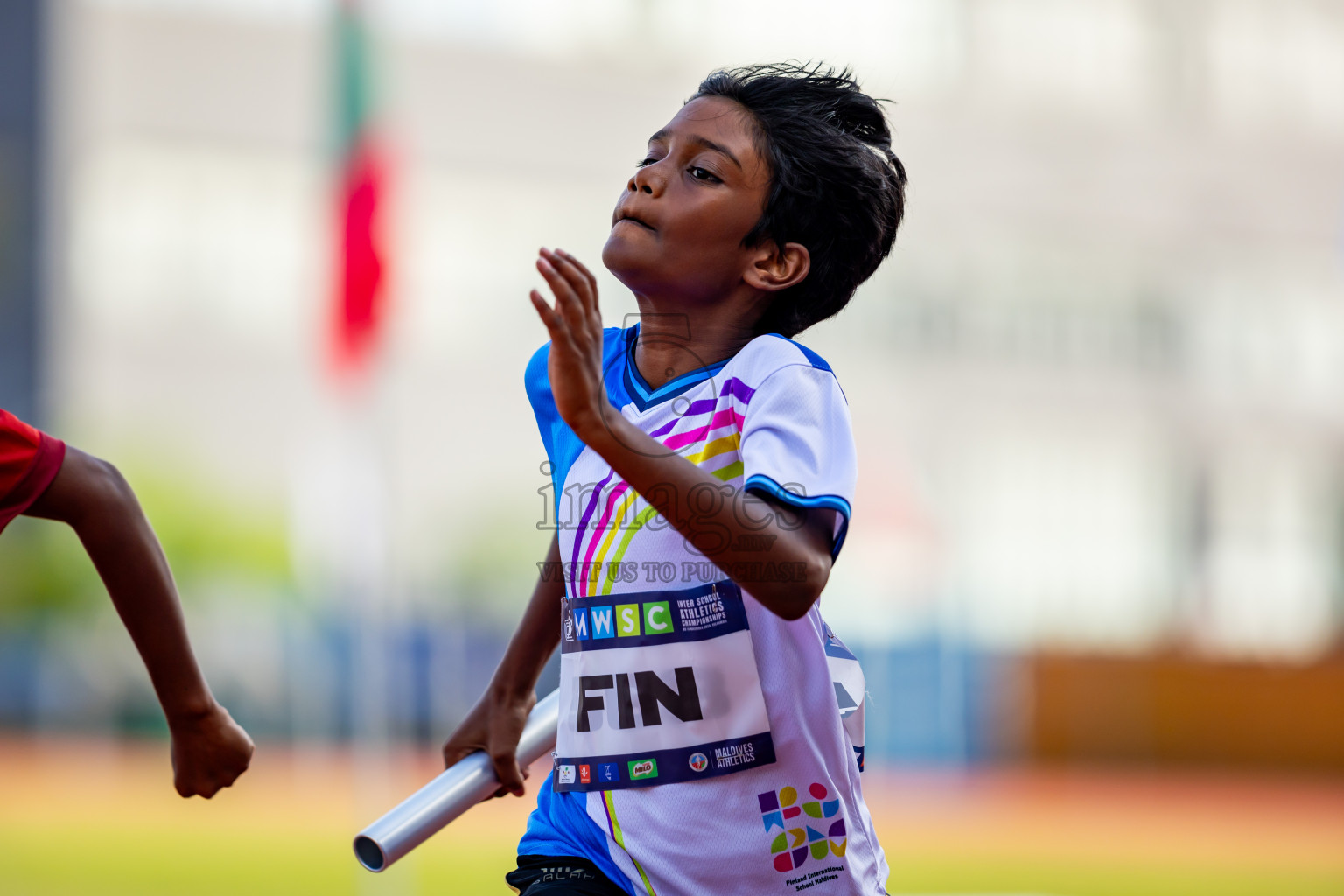 Day 5 of MWSC Interschool Athletics Championships 2024 held in Hulhumale Running Track, Hulhumale, Maldives on Wednesday, 13th November 2024. Photos by: Nausham Waheed / Images.mv