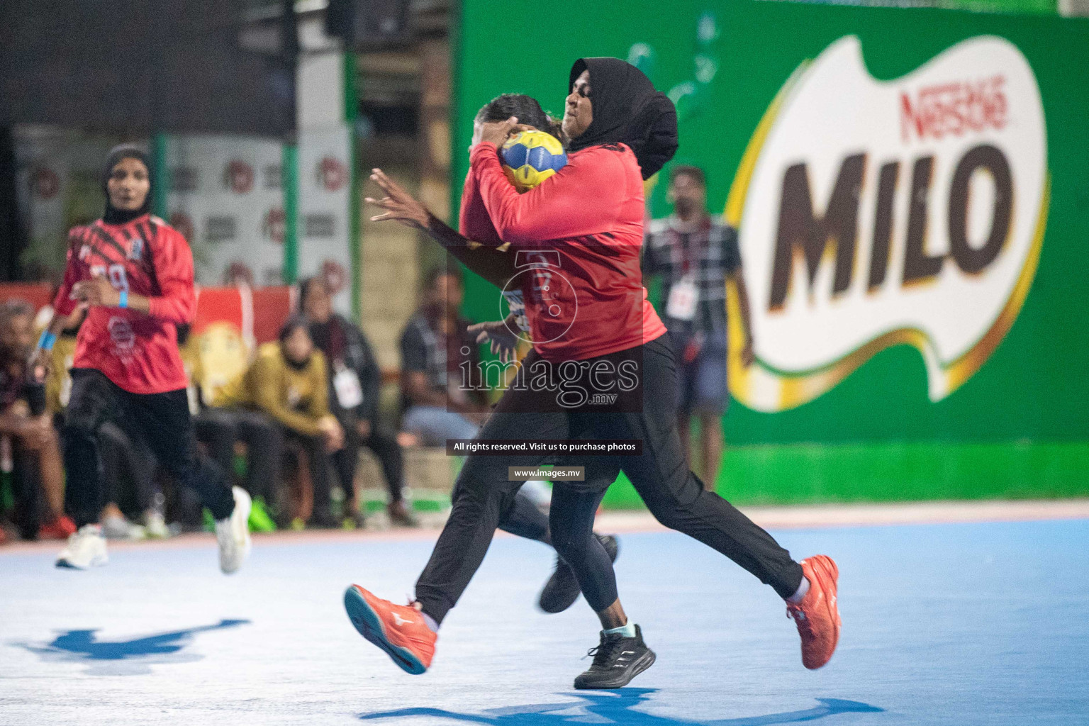 Day 6 of 6th MILO Handball Maldives Championship 2023, held in Handball ground, Male', Maldives on Thursday, 25th May 2023 Photos: Shuu Abdul Sattar/ Images.mv