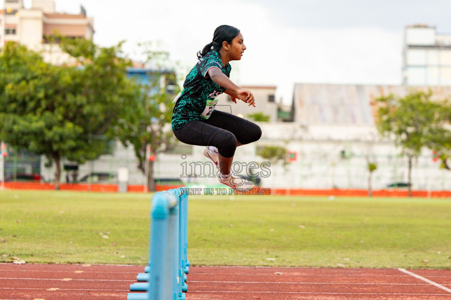 Day 2 of 12th Milo Association Championships was held in Ekuveni Track at Male', Maldives on Friday, 25th April 2025. Photos: Hassan Simah / images.mv