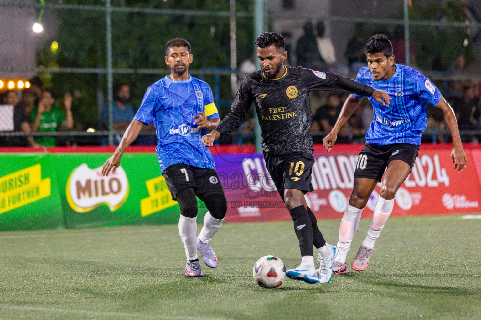 Prison Club vs Police Club in Club Maldives Cup 2024 held in Rehendi Futsal Ground, Hulhumale', Maldives on Saturday, 28th September 2024. Photos: Hassan Simah / images.mv