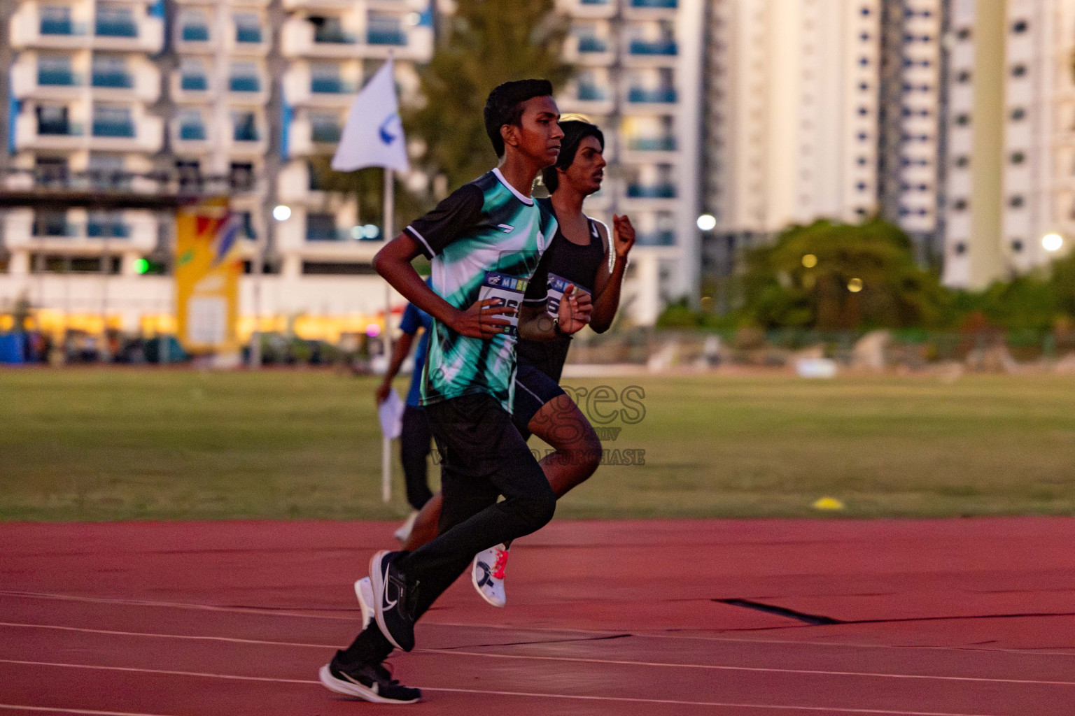 Day 1 of MWSC Interschool Athletics Championships 2024 held in Hulhumale Running Track, Hulhumale, Maldives on Saturday, 9th November 2024. 
Photos by: Hassan Simah / Images.mv