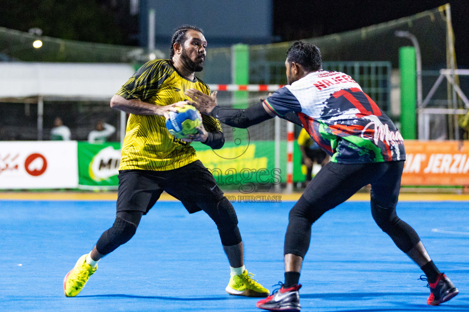 Day 11 of 10th National Handball Tournament 2023, held in Handball ground, Male', Maldives on Friday, 8th December 2023 Photos: Nausham Waheed/ Images.mv