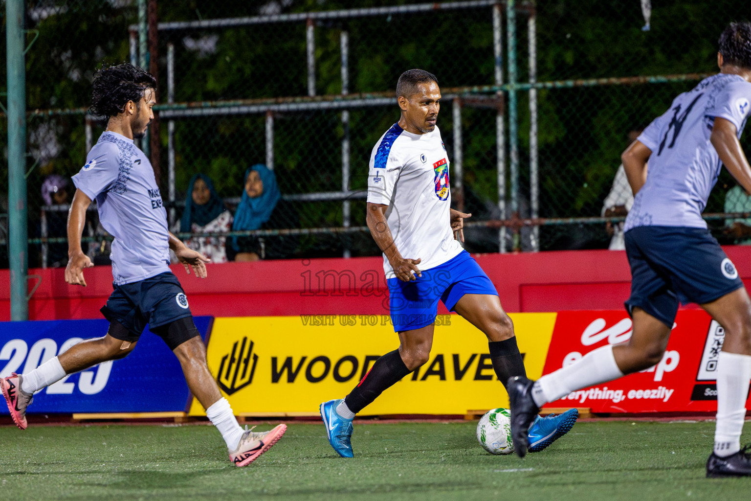 Police Club vs Trade Club in Day 13 of Office League 2025 was held on Monday, 28th April 2025 in Hulhumale', Maldives. Photos: Nausham Waheed / images.mv