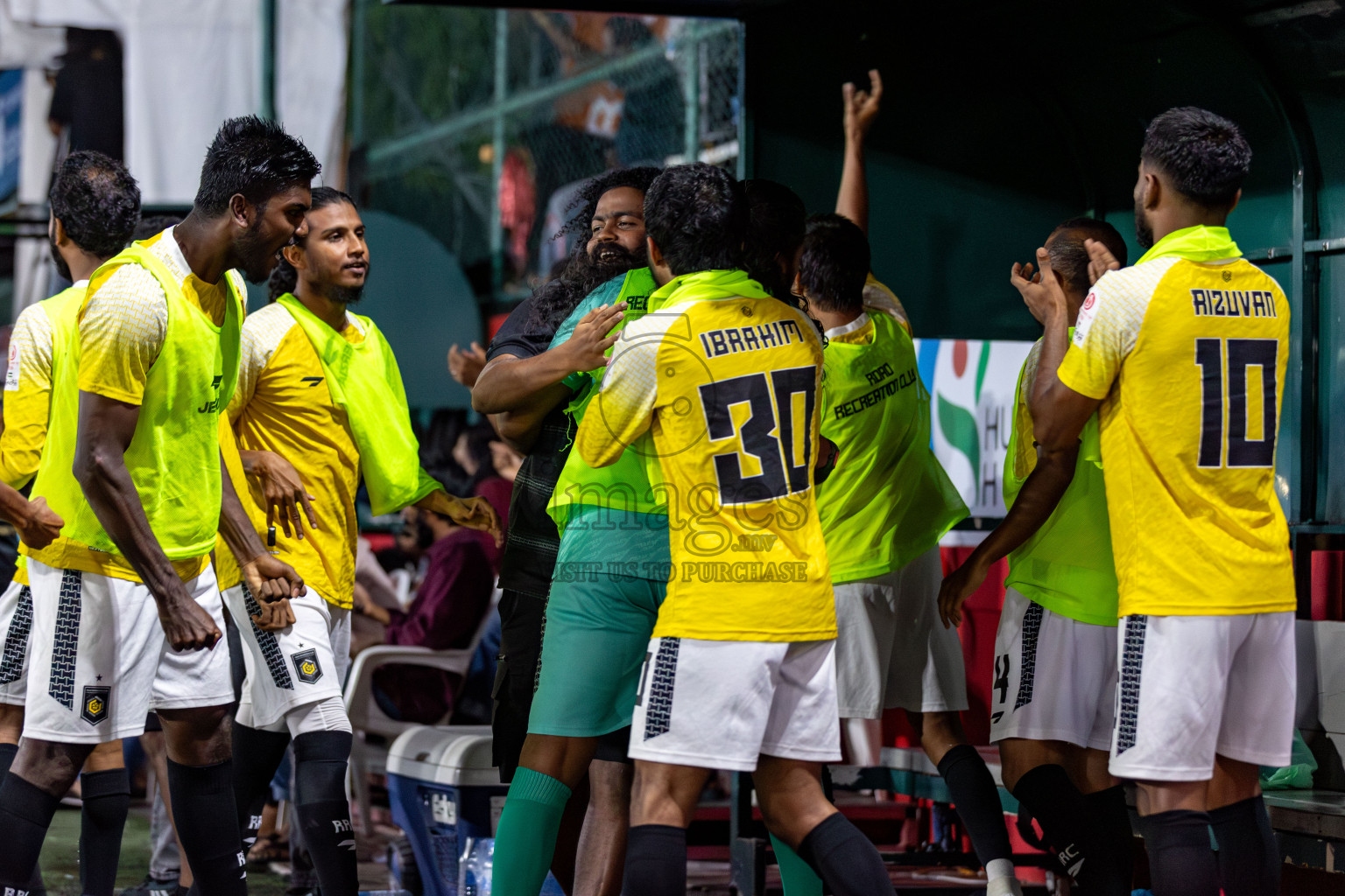 RRC vs MPL in the Semi Finals of Club Maldives Cup 2024 held in Rehendi Futsal Ground, Hulhumale', Maldives on Monday, 14th October 2024. 
Photos: Hassan Simah / images.mv