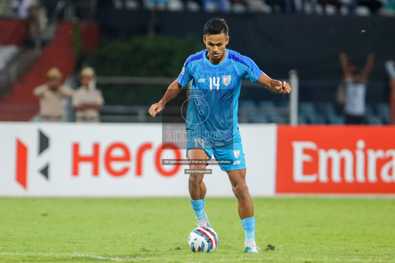 Lebanon vs India in the Semi-final of SAFF Championship 2023 held in Sree Kanteerava Stadium, Bengaluru, India, on Saturday, 1st July 2023. Photos: Hassan Simah / images.mv