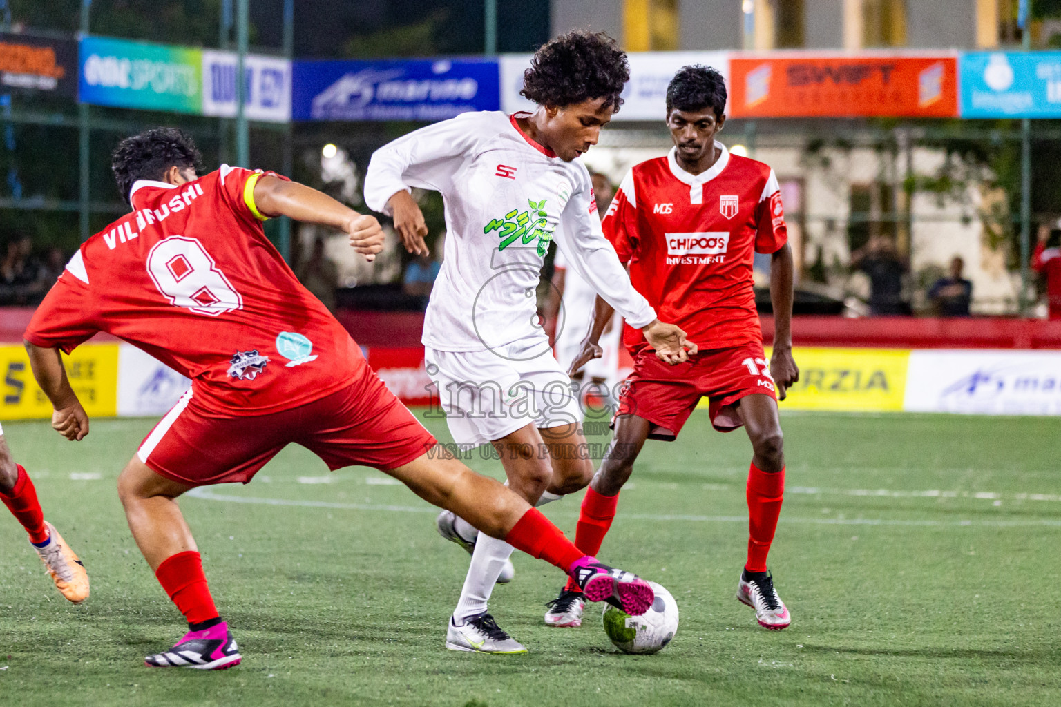 Th. Vilufushi  VS  Th. Gaadhiffushi in Day 20 of Golden Futsal Challenge 2024 was held on Saturday , 3rd February 2024 in Hulhumale', Maldives Photos: Nausham Waheed / images.mv