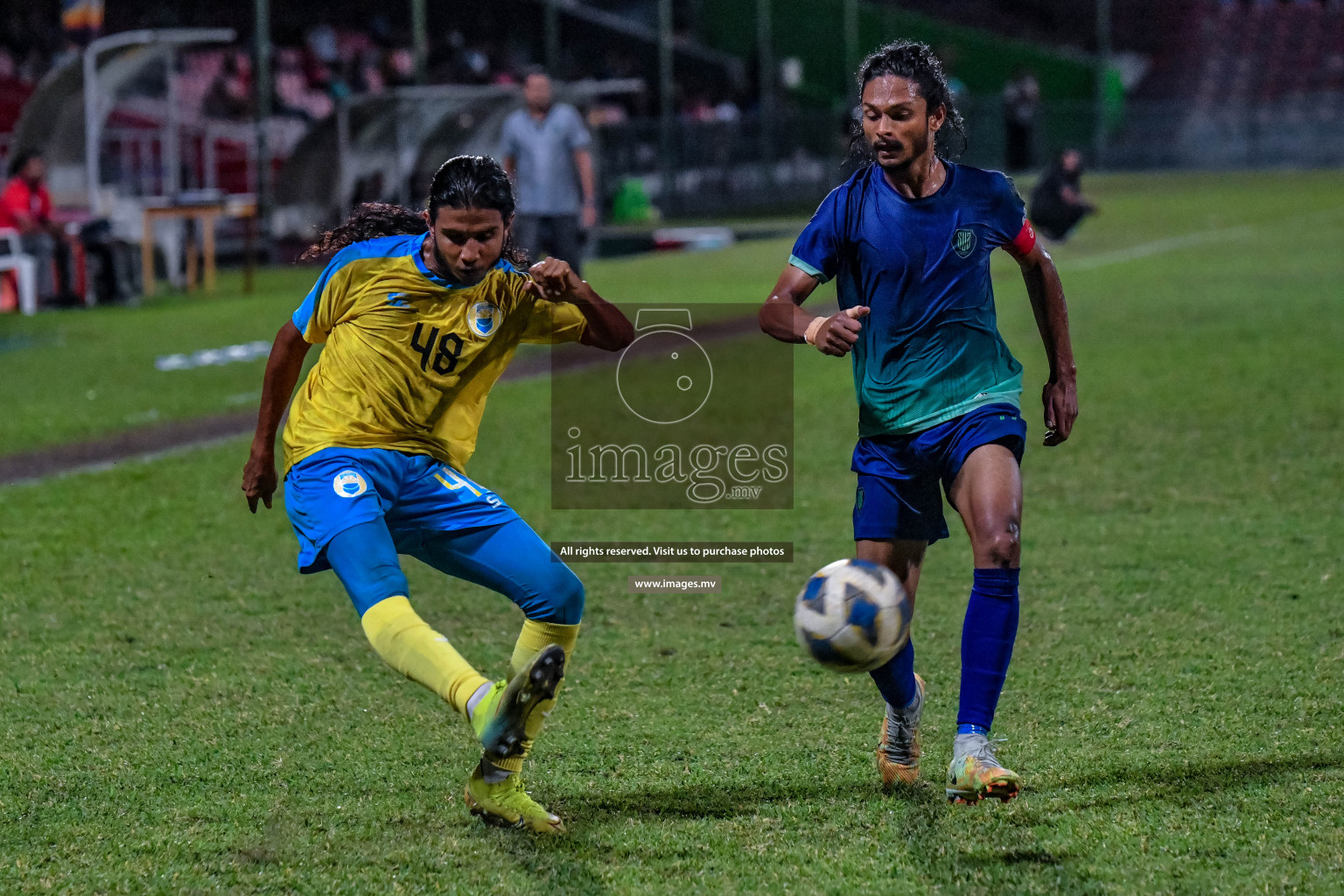 Club Valencia vs Super United sports in the FA Cup 2022 on 18th Aug 2022, held in National Football Stadium, Male', Maldives Photos: Nausham Waheed / Images.mv