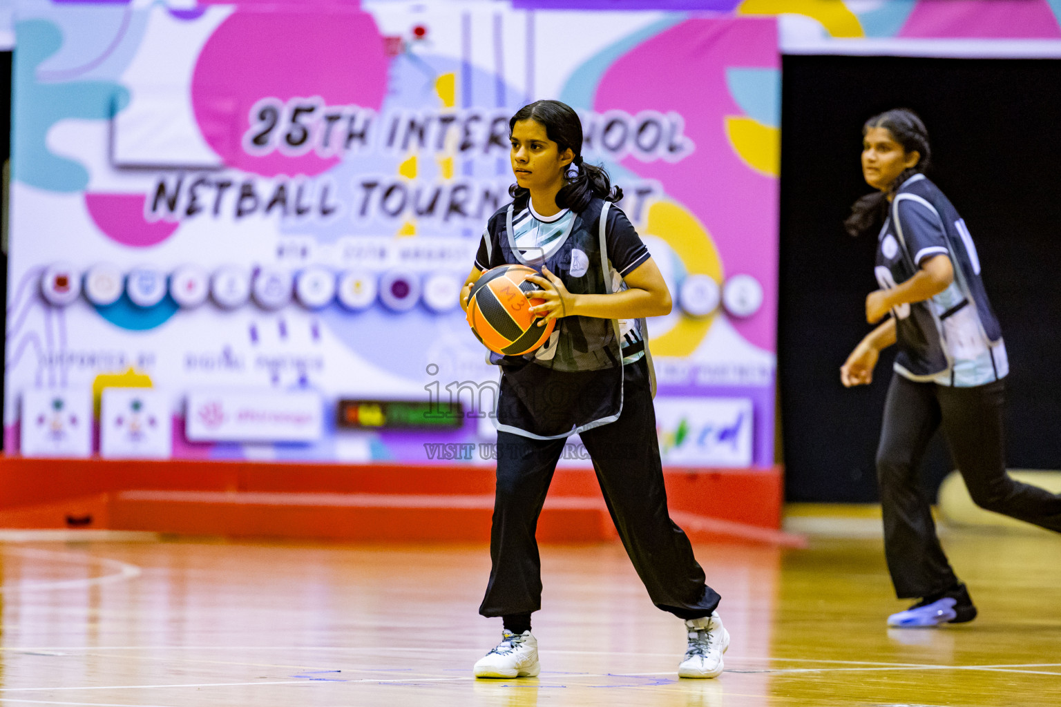 Day 9 of 25th Inter-School Netball Tournament was held in Social Center at Male', Maldives on Monday, 19th August 2024. Photos: Nausham Waheed / images.mv