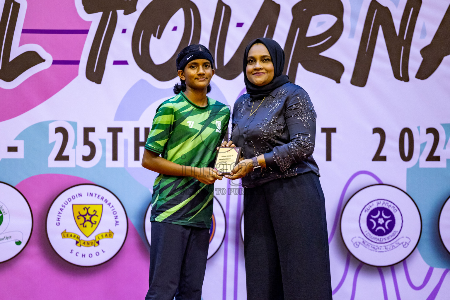 Closing Ceremony of Inter-school Netball Tournament held in Social Center at Male', Maldives on Monday, 26th August 2024. Photos: Hassan Simah / images.mv