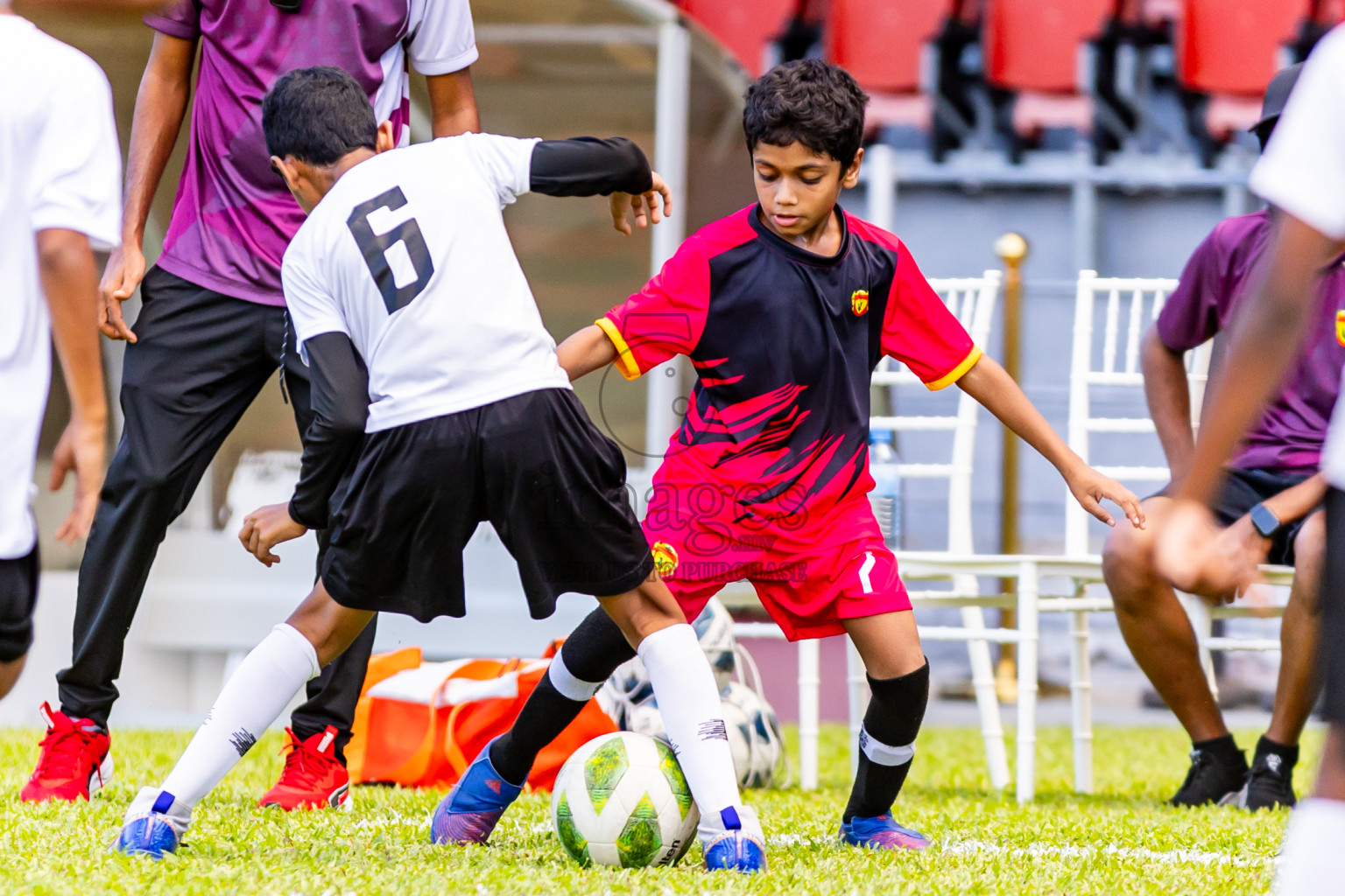 Day 1 of Under 10 MILO Academy Championship 2024 was held at National Stadium in Male', Maldives on Friday, 26th April 2024. Photos: Nausham Waheed / images.mv