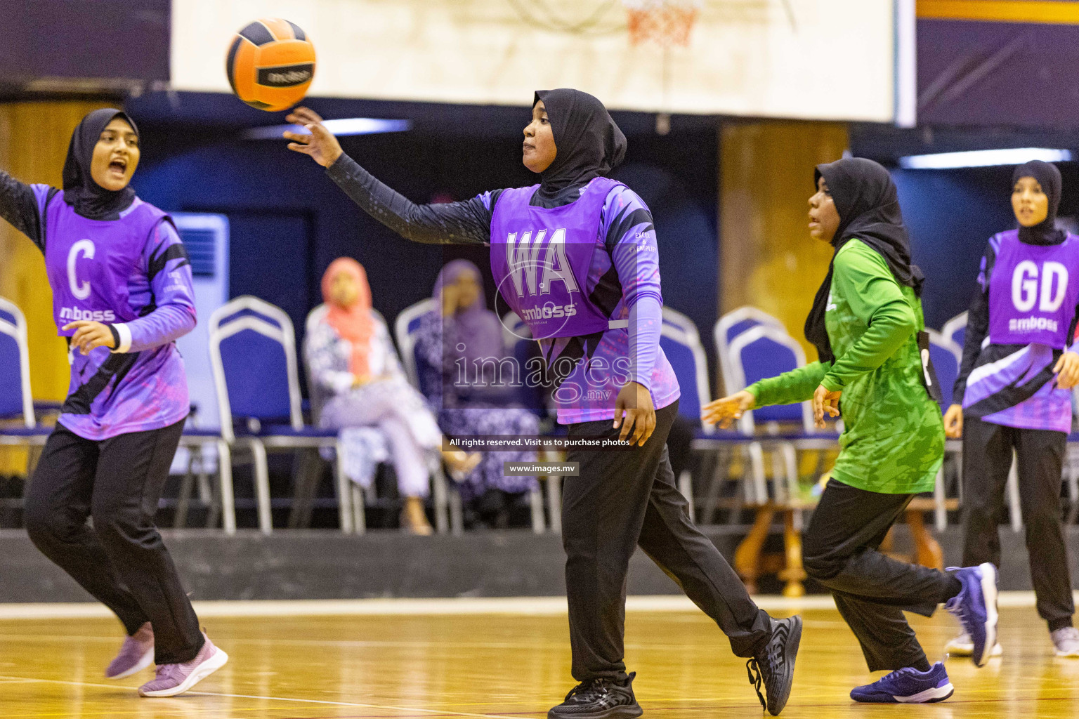 Day6 of 24th Interschool Netball Tournament 2023 was held in Social Center, Male', Maldives on 1st November 2023. Photos: Nausham Waheed / images.mv