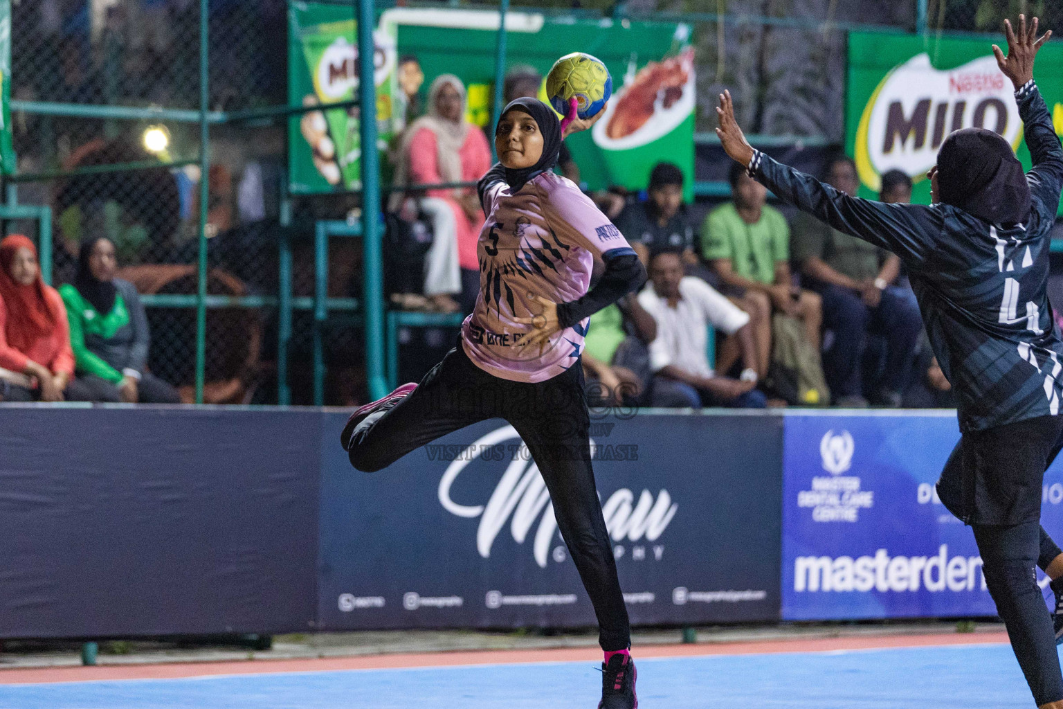 Day 16 of 10th National Handball Tournament 2023, held in Handball ground, Male', Maldives on Wednesday, 13th December 2023 Photos: Nausham Waheed/ Images.mv